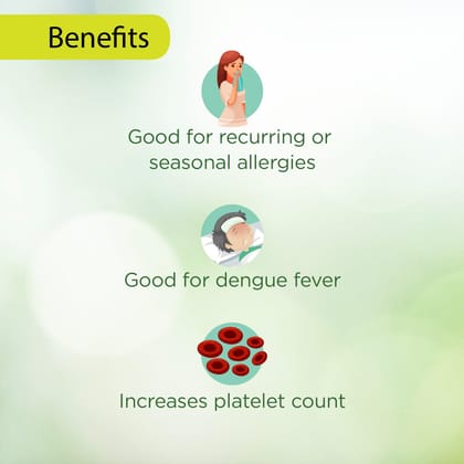 Vitro Dangee+ Juice 500ml | Papaya Leaf Juice with 7 Herbs | Giloy, Neem, Tulsi & Mulethi | Supports Immunity & Healthy Platelet Count | Enhanced Formula with Honey for Better Taste-1 Unit : ₹ 
