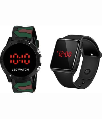 Cosmic - Multicolor PU Digital Men's Watch