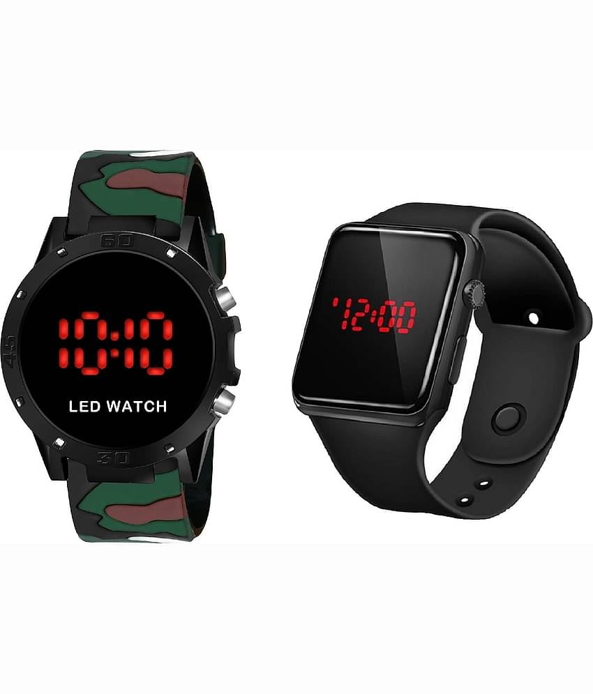 Cosmic - Multicolor PU Digital Men's Watch