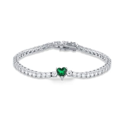 Heartbeat 925 Sterling Silver Bracelet for women