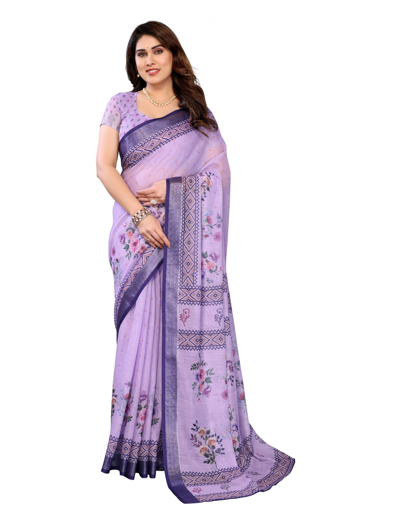 Linen Cotton Saree