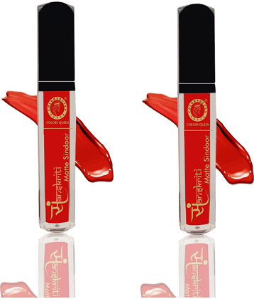 Colors Queen Sanskriti Sindoor Red Sindoor Liquid 28g (Pack of 2)