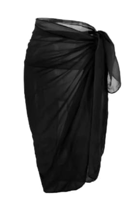 Solid Black Sarong