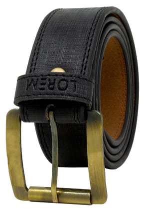 LOREM Black Formal/casual PU Leather Belt For Men New BL01