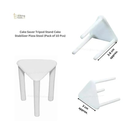 Cake Saver Tripod Stand Cake Stabilizer Pizza Stool (Pack of 10 Pcs)