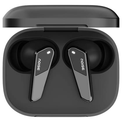 Noise Buds N1 Pro Truly Wireless Earbuds with Metallic Finish, ANC(Upto 30Db), 60H of Playtime, Dual Pairing, Instacharge(10 Min=200 Min), BT V5.3(Chrome Black)