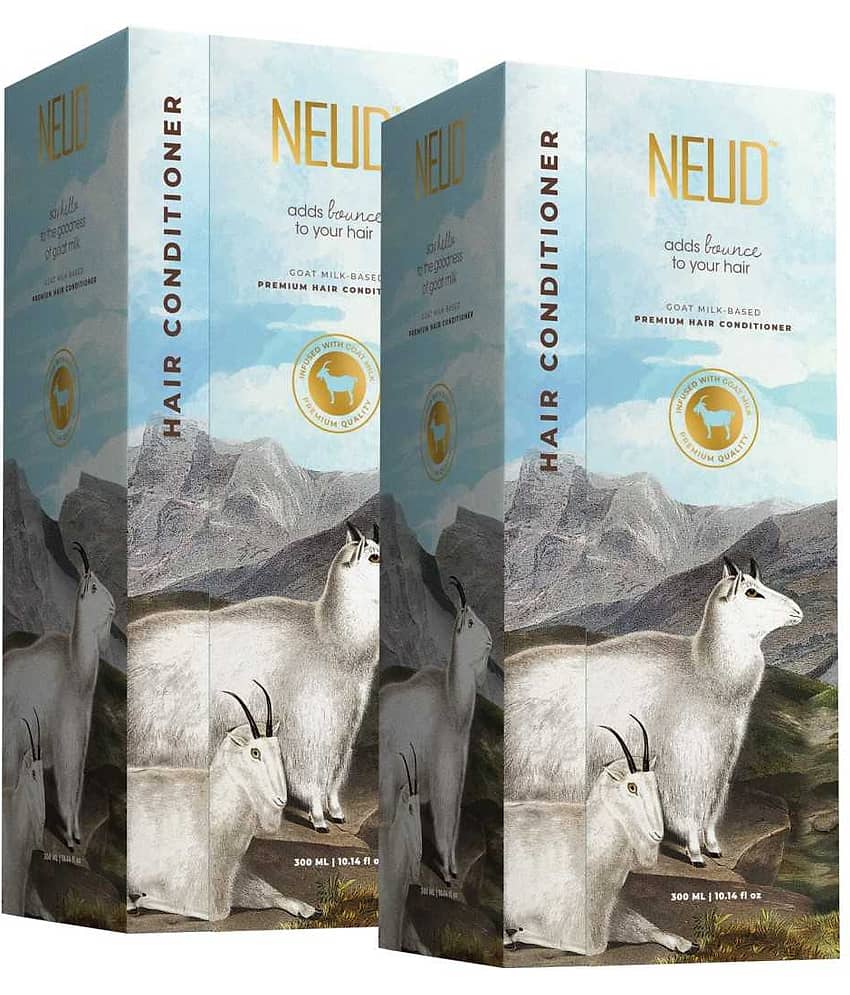 NEUD Goat Milk Premium Hair Conditioner Crme Rinse 600 mL Pack of 2