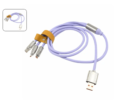 3 in 1 Multi Super Fast Charging Cable (1 Pc)
