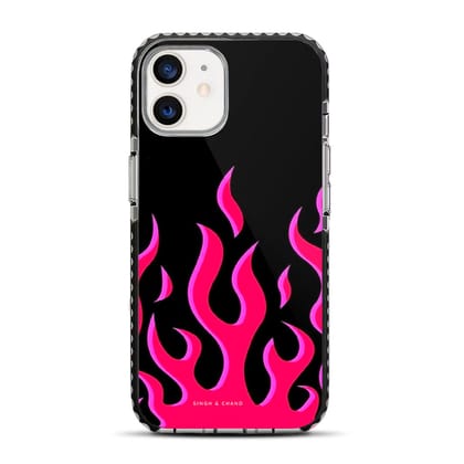 Pink Flame Pinterest Inspired iPhone 12 Mini Stride Phone Case-Stride