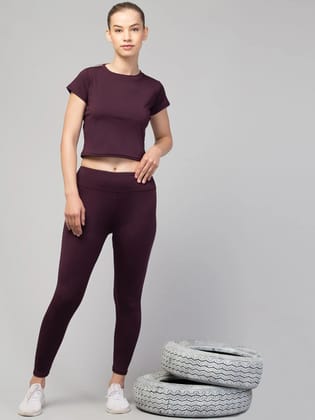 Latest Stylish High GSM Women Active Wear/Plain Gym Tights/Solid Yoga Pant For Womens & Girls - M