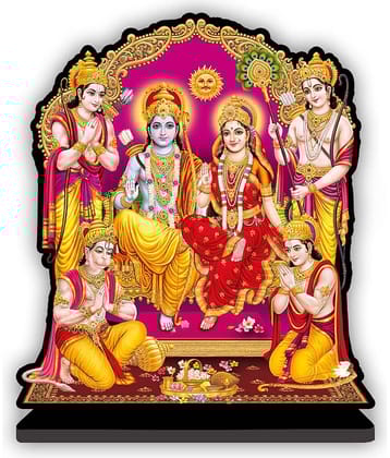 Saf Wood Ram Darbar Idol ( 28 cm )