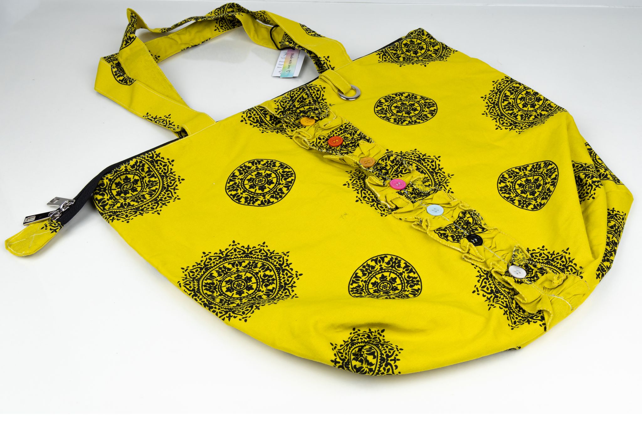 Handcrafted Designer Cotton Tote Bag | Reusable Eco-Friendly Multipurpose Carry Bag