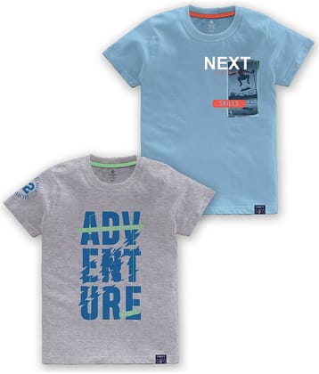CODEZ Pack of 1 Boys Cotton Blend T-Shirt ( Multi Color )