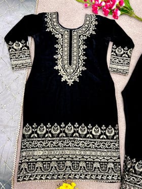 Designer Party Wear Look Top-Bottom And Dupatta