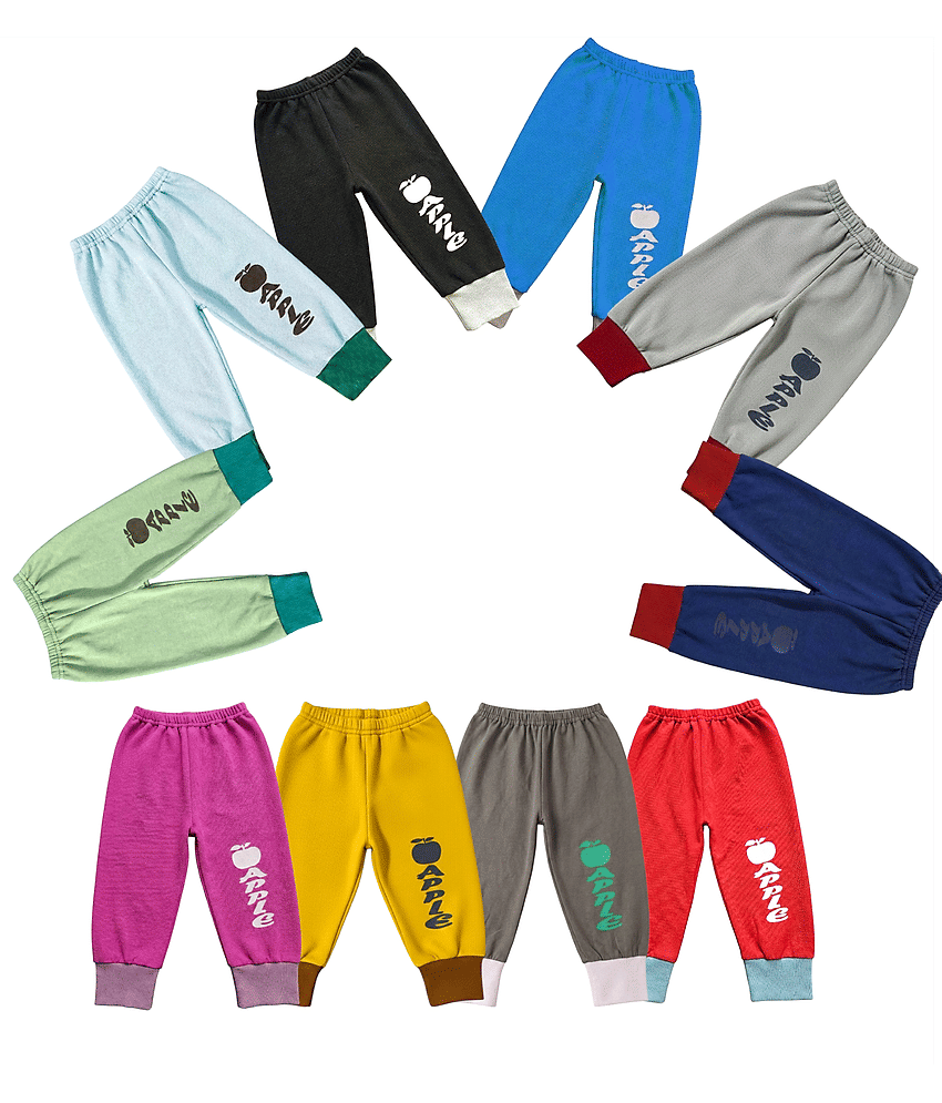 MATRIX ENTERPRISES Pack of 10 Baby Boys Cotton Blend Trackpant ( Multicolor )