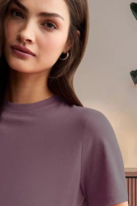 Classic Crew in Mauve-XS