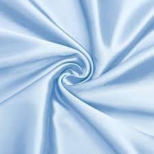 Satin Fabric, Baby Blue Satin Fabric Shiny And Soft Cloth Fabric, Silky Satin Fabric for Bridal Dress, Wedding Decorations, Crafts, Sewing, Draping