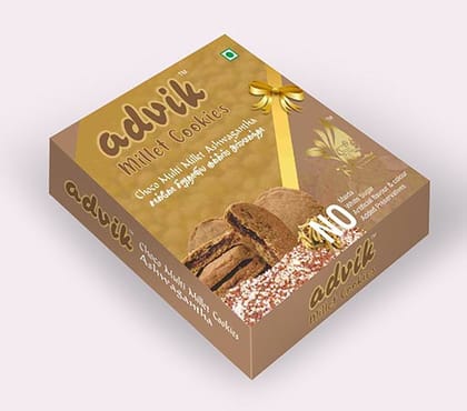 Advik Choco filled Multimillet Cookies - Ashwangantha (120 Gram)