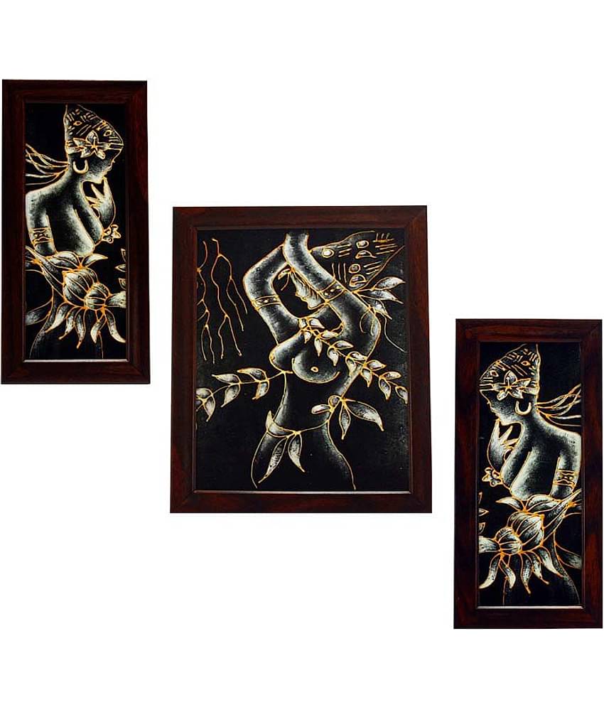 Indianara Synthetic Painting With Frame