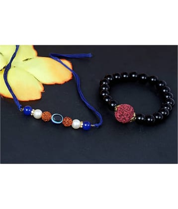 JFL - Jewellery For Less Black Bracelet ( Pack of 2 )