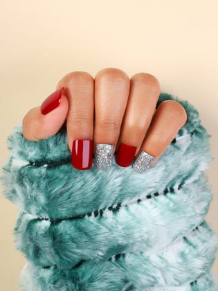 The Glitz-Block Press-On Nails - Ruby Red-Nails