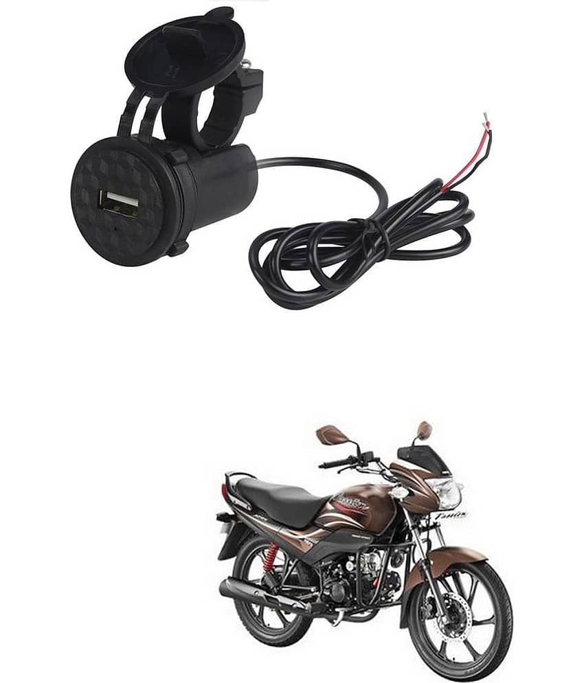 Hero Passion Black USB  Bike Charger