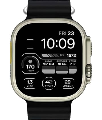 COREGENIX Ultra 2 Max with Touch Control Black Smart Watch