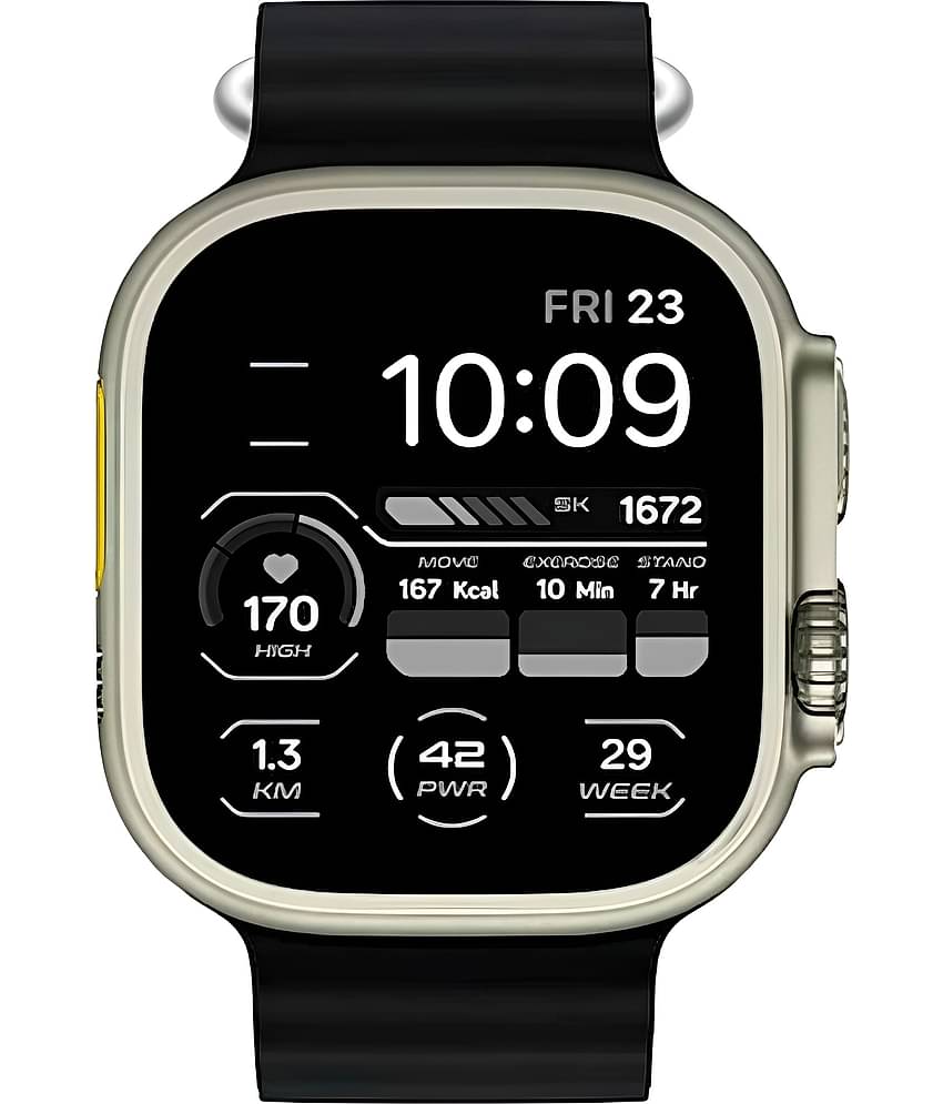 COREGENIX Ultra 2 Max with Touch Control Black Smart Watch
