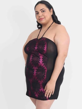 Plus Size Sexy Pink Bridal Babydoll Bikini Dress for Honeymoon BB12C