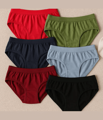 Bebron Cotton Lycra Hipster ( Multicolor4 , Pack of 6 )