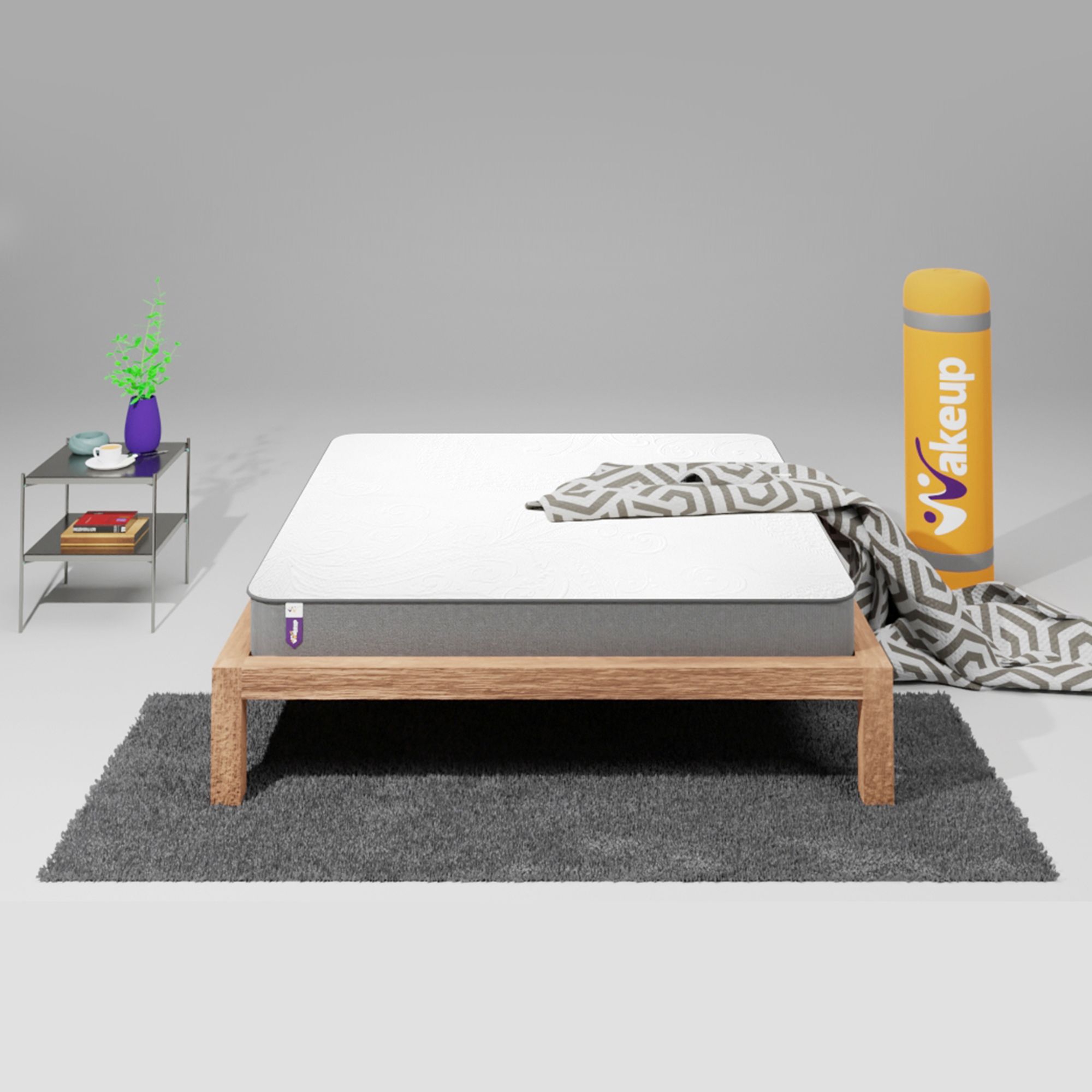 Wakeup India Orthopedic Memory Foam Mattress | Imperious Orthopedic Memory Foam Mattress | Orthopedic Mattress Single Bed ( Single Size- 75x42x6 inch )
