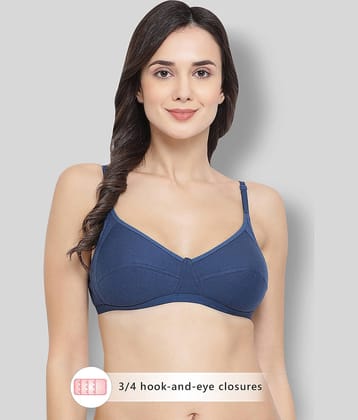 Clovia Cotton Non Padded Women's Everyday Bra ( Blue )