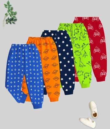 Kuchipoo Pack of 5 Boys Cotton Blend Trackpant ( Multicolor 14 )
