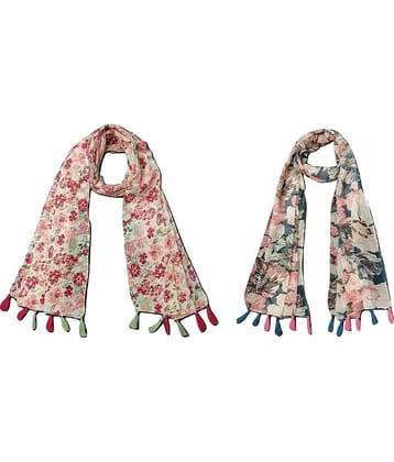 stolevilla Multi Printed Poly Cotton Yarn Stoles