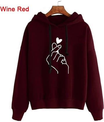 RAABTA FASHIION Women Fleece Sweatshirt For ( Pink )