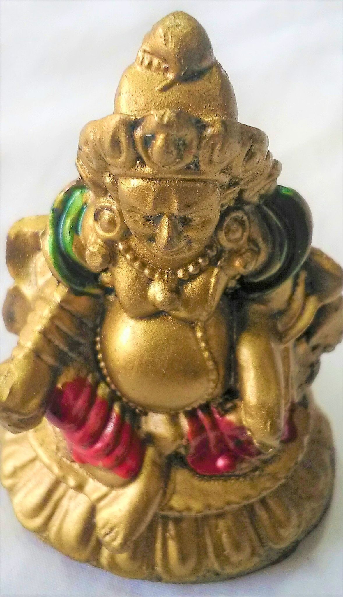 Lord Kuber Statue of Barss Metal Feng Shui Sculpture for Good Luck and Prosperity Size- 6.5/5/4