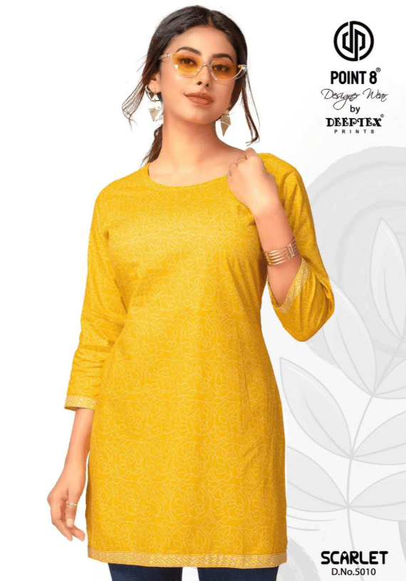 Scarlet Vol 5 Deeptex Prints Short Kurtis