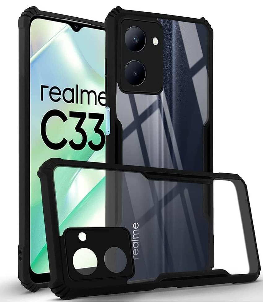 VAKIBO Plain Cases Compatible For Rubber Realme C33 ( Pack of 1 )