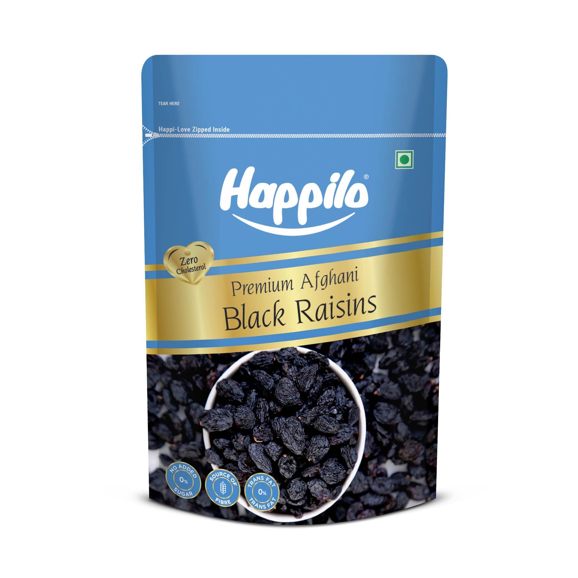 Happilo Black Raisins with Seed 250g