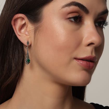 Harita Jyoti Sterling Silver Danglers for women