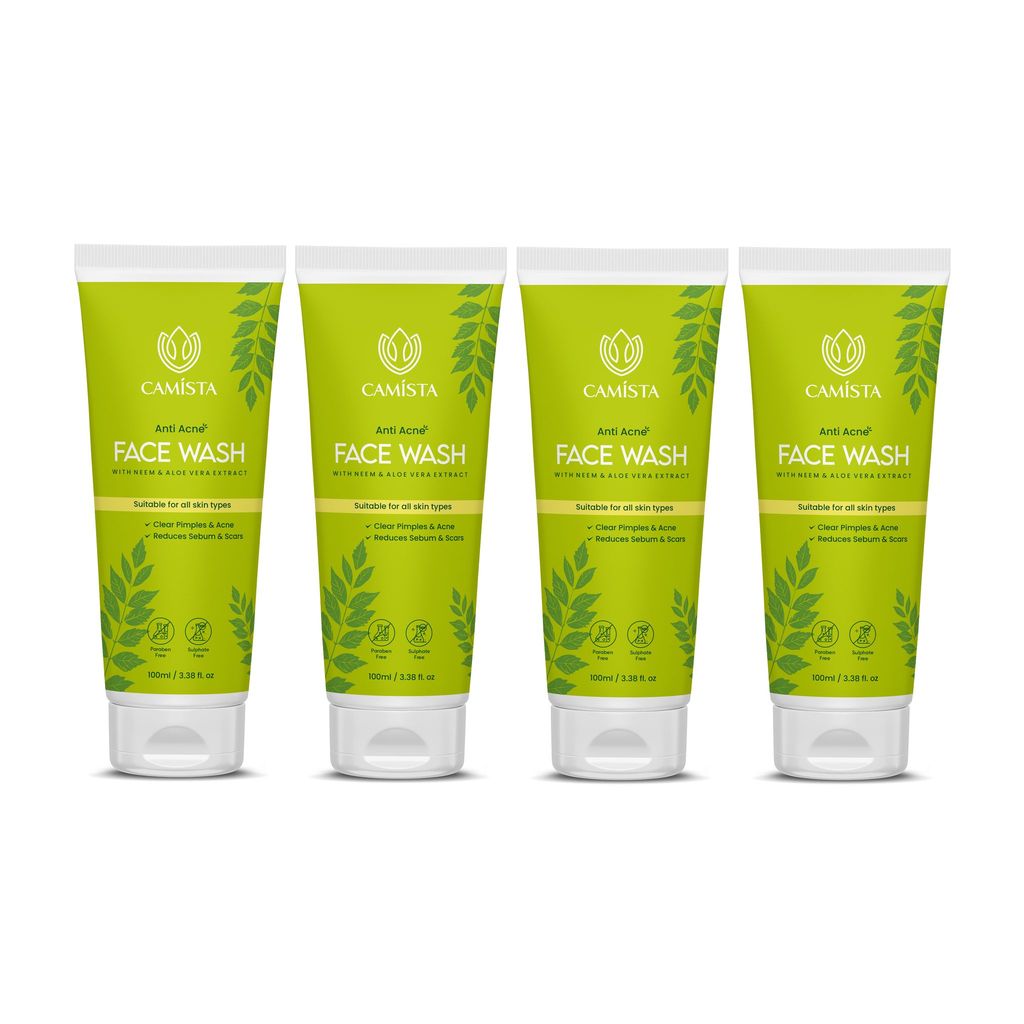CAMISTA Anti Acne Face Wash with Neem & Aloe Vera Extract