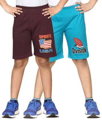 Dongli Pack of 2 Shorts For Boys ( Blue )