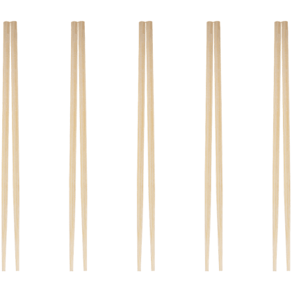 Fackelmann Chopsticks Wooden - 22.5 Cm, Anti Rust, 10 Pcs Bag