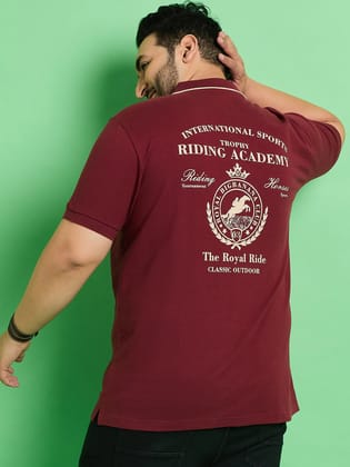 Men Plus Size Hefei Printed Polo Tshirt - 6XL
