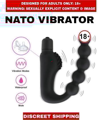 ADULT SEX TOYS NATO silicone ANAL Massager Beaded VIBRATOR For UNISEX