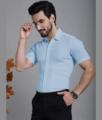 S-LINE 100% Cotton Slim Fit Solids Half Sleeves Men's Casual Shirt - Green ( Pack of 1 )