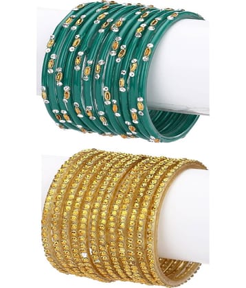 Somil Designer Wedding Fancy Glass Bangle Set For Party, Marriage, Function And Daily Use
