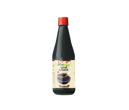 Freshville Soya Sauce | Made with Real Soya | Perfect Blend of Flavour and Taste | No Artificial Colours | 100% Vegetarian | No Trans Fat | 450gm Bottle