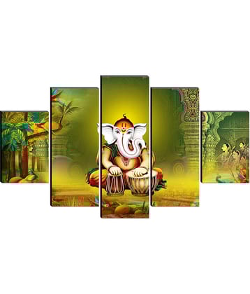 Saf Lord Ganesh Ji Religious Wall Hanging Framed Painting