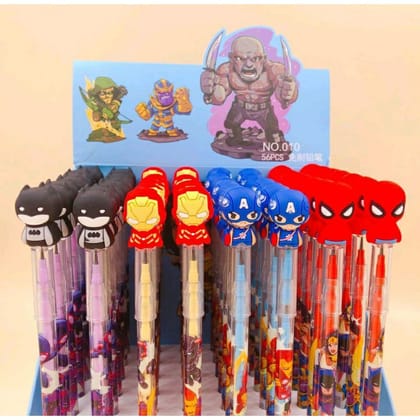Avengers Pencil Mix design set of 4 Check Variants-Avengers - Pack of 4
